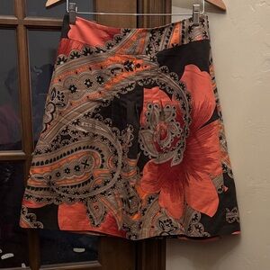Ann Taylor Cotton/Silk Midi Skirt! 6